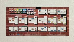レインボークエスト 台間シール ◆ アルゼ ARUZE ユニバーサル UNIVERSAL パチスロ 4号機 リーチ目シール レトロ 非売品