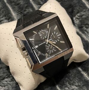 DIESEL ディーゼル スクエア フォルム クロノグラフ 腕時計 電池切れ 液漏れ無し TAG HEUER MONACO PIAGET square series 