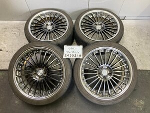 WORK ランベック LF1 LANVEC 9J+35 10J+38 Oディスク PCD114.3 5穴 245/40R20 タイヤオマケ クラウン シーマ 013460