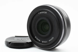 ★極上品★Nikon ニコン 1 NIKKOR 10mm F2.8 ブラック 人気のパンケーキレンズ　#1353LL0011