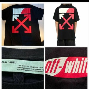 【希少■ほぼ未使用極美品】19SS OFF-WHITE arrow アローロゴ ブラック 黒 Tシャツ 半袖 オーバーサイズ 半袖Tシャツ サイズXS