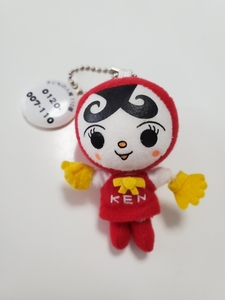 人権イメージキャラクター　人KENあゆみちゃん ボールチェーン キーホルダー　やなせたかし ぬいぐるみ マスコット