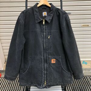 Carhartt カーハート　サイズL 古着 ダックジャケット ジャケット ブラック ワークジャケット ダック