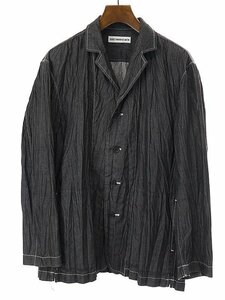 ISSEY MIYAKE MEN イッセイミヤケ メン 皺加工 4Bデニムジャケット インディゴ 3 ITJSJDAD3H3Q