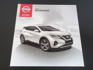 ★日産　カタログ　ムラーノ　USA　２０２０　即決！