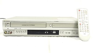 R-01397 DX BROADTE DV-140V DVD VHS一体型デッキ ビデオデッキ プレーヤー 付属品 リモコン付 通電のみ確認 015