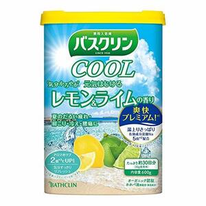 バスクリンクール入浴剤 元気はじけるレモン&ライムの香り600g クール入浴剤 すっきりさわやか