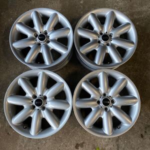 BMW R55 R56 MINI ミニクーパー 純正 アルミホイール 4本セット 17×7J +48 4穴 PCD100 Sスポーク R85 R50 R52 流用 スタッドレス用