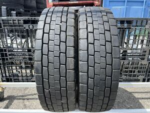 TBLT222 中古 265/60R22.5 143/140 DUNLOP SP680 ダンロップ 夏タイヤ MIX ミックス トラック 大型 低床 2022年製 2本セット