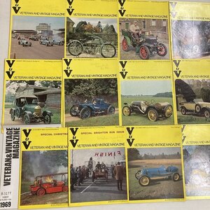 B3177　1969　12冊セット 「THE VETERAN AND VINTAGE」　ベテラン&ヴィンテージ 英国旧車雑誌 英国車 旧車　ビンテージ　クラシックカー