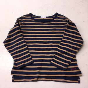 送料無料★UNITED ARROWS GREEN LABEL RELAXING ユナイテッドアローズ★長袖Tシャツ　ボーダートップス★キッズ　125 子供#50317saa