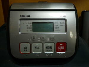 超美品クローム仕上げ TOSHIBA 電子炊飯器 0.54L RC-5MS 取扱説明書全ぺージ付