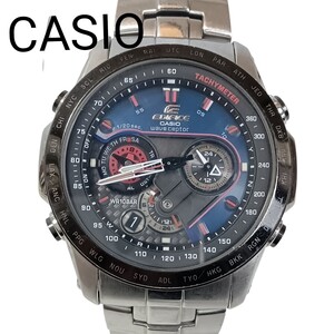 【即決 稼働 良品】綺麗 101-9 CASIO EDIFICE wave ceptor カシオ エディフェンス ソーラー メンズ 腕時計 稼働 EQW M100 