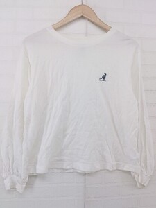 ◇ KANGOL カンゴール × COCODEAL ココディール 長袖 Tシャツ カットソー サイズ2 ホワイト レディース P