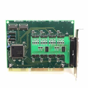 ジャンク CONTEC PIO-16/16L(PC)V デジタル入出力 ISA ボード 16ch/16ch (絶縁 12～24VDC) 0605131
