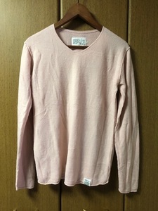 【 AZUL by moussy 】 アズール メンズ ニット　セーター　ピンク　Ｓ