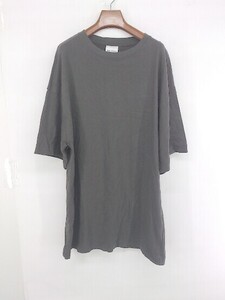 ◇ Ray BEAMS レイ ビームス シンプル 無地 オーバーサイズ 半袖 Tシャツ カットソー グレー系 レディース P