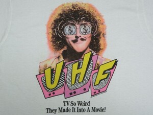 1989年 コメディ 映画『パロディ放送局 UHF』サウンドトラック Weird Al Yankovic USA製 ビンテージ アル・ヤンコビック Tシャツ M //