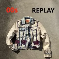 【REPLAY】00s リプレイ ショート丈 デニムジャケット Y2K