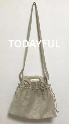 TODAYFUL トゥデイフル　スウェード　サコッシュ　ショルダーバック　巾着