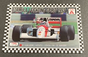 1992 Amada Formula 1 Fighting Spirit Gerhard Berger 34 McLaren F1 ゲルハルト・ベルガー　マクラーレン　ホンダ　アマダ