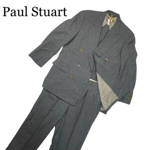 【1円～】Paul Stuart ポールスチュアート セットアップ スーツ グレー 背抜き サイズ 175-99-88 AB6