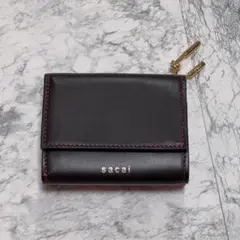 sacai Bicolor Trifold Wallet