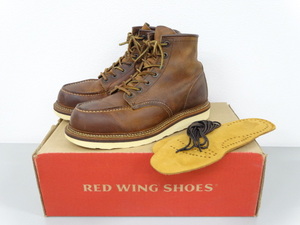 REDWING レッドウィング 1907 アイリッシュセッター カッパー ラフ＆タフ モックトゥ レザー ブーツ US 7 25 COPPER 茶 ブラウン 