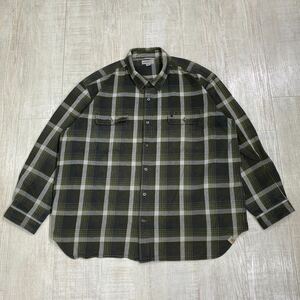 Carhartt Check Flannel Shirt カーハート ビック サイズ チェック フランネル シャツ ネルシャツ オーバーシルエットSize 4XL