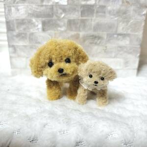 モコモコ トイプードルちゃん モールアート モールベア ハンドメイド テディベア ブライス ミニチュア 犬 ぬいぐるみ