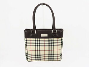 ◇【BURBERRY バーバリー】チェック トートバッグ