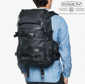 AS2OV アッソブ　リュック　CORDURA DOBBY 305D 大容量　バックパック リュックサック ブラック