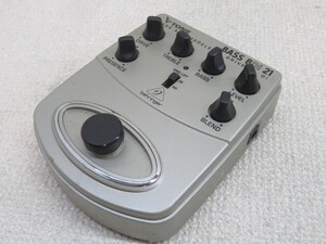  ●●behringer BASS BDI21 V-TONE 音楽機器 ベリンガー ベース用プリアンプ エフェクター ケーブル付き USED 12682●●！！