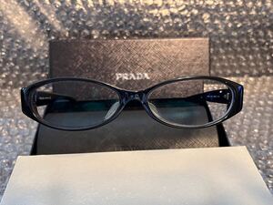 レア 美品 PRADA プラダ サングラス メガネ 眼鏡 ノンセックス ブラック系 VPR20M 53□15 1AB101 140 箱 メガネケース