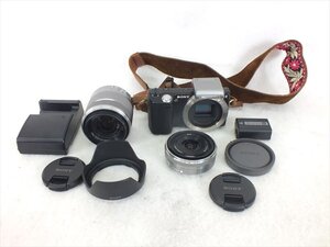 ♪ 1円スタート ♪ SONY ソニー NEX-5 ミラーレス一眼 SEL1855 SEL16F28 中古 現状品 241208T3735