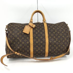 ●ルイヴィトン LOUIS VUITTON キーポル バンドリエール55 ボストンバッグ モノグラム M41414 [Jコレ] K12MU296