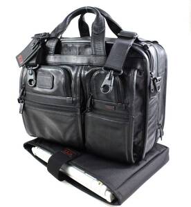 TUMI 96141DH後期 ナパレザー MID.EXPオーガナイザーPCブリーフ 【美品】 977861