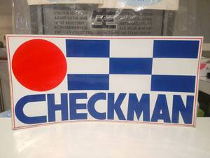 廃番 昭和レトロ 80年代★当時物 旧車 レーシング メカニック CHECKMAN チェックマン ステッカー シール★走り屋 ゼロヨン ヤンキー 暴走族