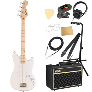 エレキベース 入門セット スクワイヤー Sonic Bronco Bass MN AWT VOXアンプ付き 10点セット Squier スクワイア ベース 初心者セット