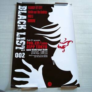 BLANKEY JET CITY V⑧ 告知 ポスター 2000 BLACK LIST 002 美品 グッズ