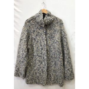 【AMERI】FUNNY YARN KNIT JACKET アメリ FREE アクリル GRY 02220680980 ts202410