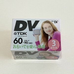 【未開封】TDK MINI DVテープ　3本セット　DVM60BUA