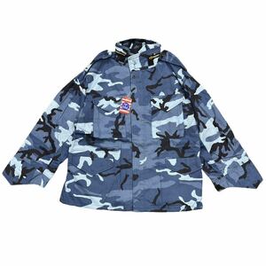 90s DEAD STOCK USA製 民間品 M65 フィールドジャケット CORINTH MANUFACTURING CO. シティーカモ ブルー L アメリカ製　１