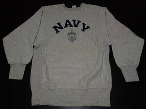 美U 90s USA製 Champion チャンピオン リバースウィーブ 刺繍タグ XLサイズ US NAVY ネイビー 海軍 スウェット ビンテージ REVERSE WEAVE 