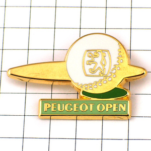 ピンバッジ・プジョー車ゴルフ大会 GOLF OPEN PEUGEOT FRANCE◆フランス限定ピンズ◆レアなヴィンテージものピンバッチ