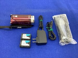 JVCケンウッド Everio/ビデオカメラ/16GB内蔵/バッテリー2点(品)付 GZ-E117 2012年製 中古品 ACB