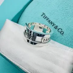 【TIFFANY&Co】鏡面仕上げ　15号　エレメントリング　シルバー