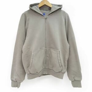 131 YEEZY GAP イージー ギャップ ダブルフェイス ワイド シルエット スウェット ジップアップ フーディ Mサイズ ※中古