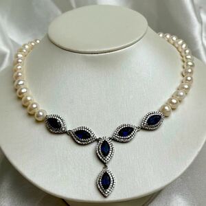 豪華綺麗！本真珠ネックレス9mm 41cm Pearl 本真珠ネックレス jewelry necklace 美しいパール