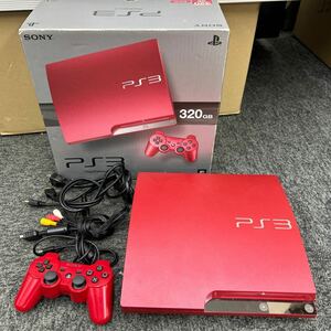 252. SONY ソニー PS3 CECH-3000B レッド 320GB プレステ3 PlayStation3 コントローラー付属　現状品